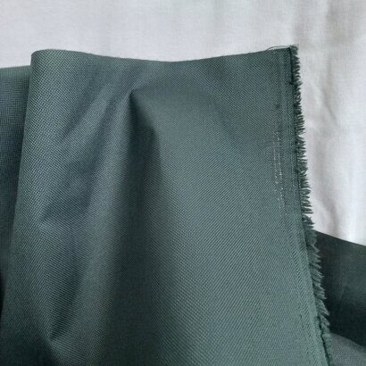 Ткань курточная Оксфорд (OXFORD), темный зеленый цвет, ширина  145 см.
